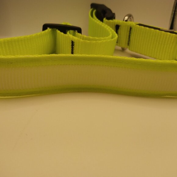 Vizpet LED Dog collar Light Up Dog Collar Adjustable USB Rechargeable size XL - Picture 3 of 13